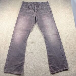 Gap 1969 Jeans Men 34x34 Brown Bootcut Button Fly Ringspun Denim